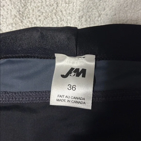 JM Men's Gray and Black Swim Trunks - Picture 2 of 5